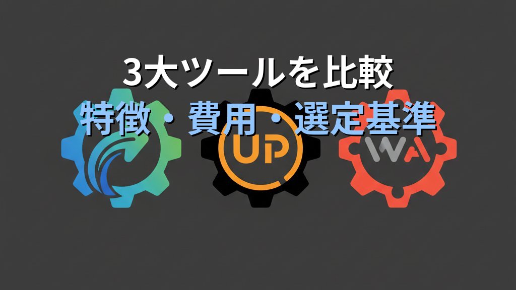 中小企業向けRPAツール比較2025｜Power Automate・UiPath・WinActorの選び方と月額費用 - 解説